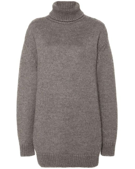 The Row Gray Roll-neck Knitted Jumper