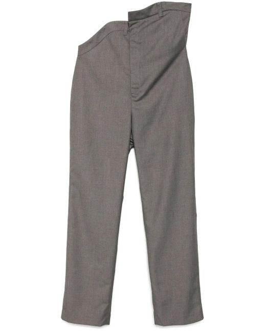 JUNTAE KIM Gray Tailored Rose Trousers for men