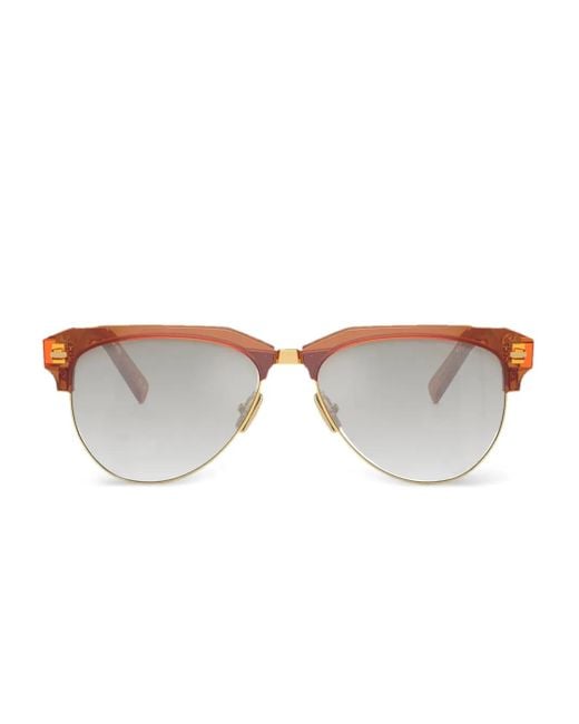 Occhiali Da Sole Con Montatura Stile Pilota di Miu Miu in Brown