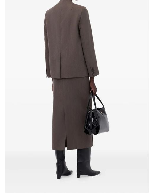Loulou de Saison Rasca Vネック ジャケット Brown