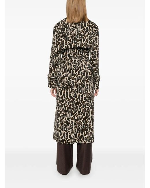Theory Natural Leopard Trench Coat