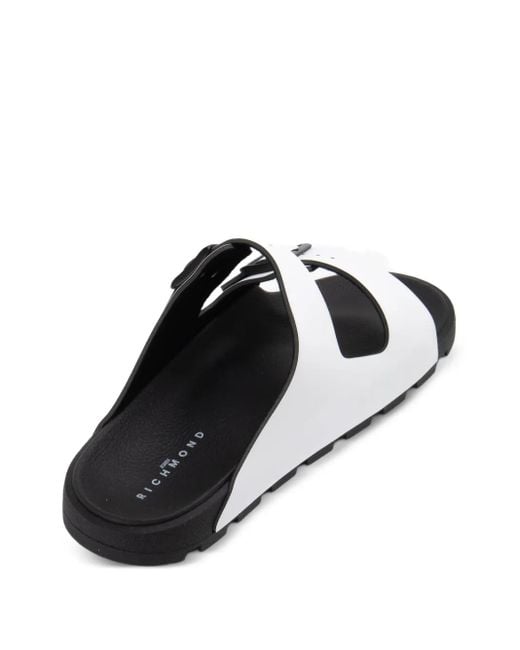 John Richmond Sandalen Met Dubbele Gesp in het White voor heren