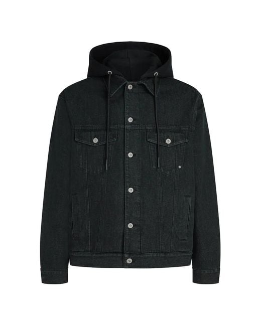 Karl Lagerfeld Black X Pietro Terzini Padded Denim Jacket for men