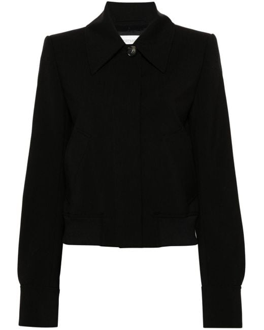 Sportmax Black Classic-collar Wool Jacket
