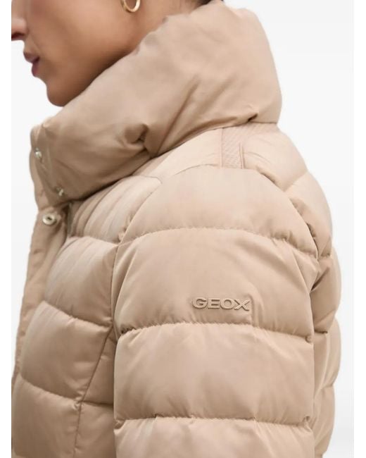 Geox Natural Bettanie Uilted Belted Coat