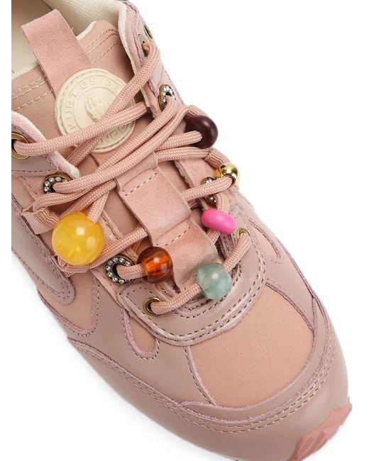Kurt Geiger Pink Kurt Bead Slim Runner