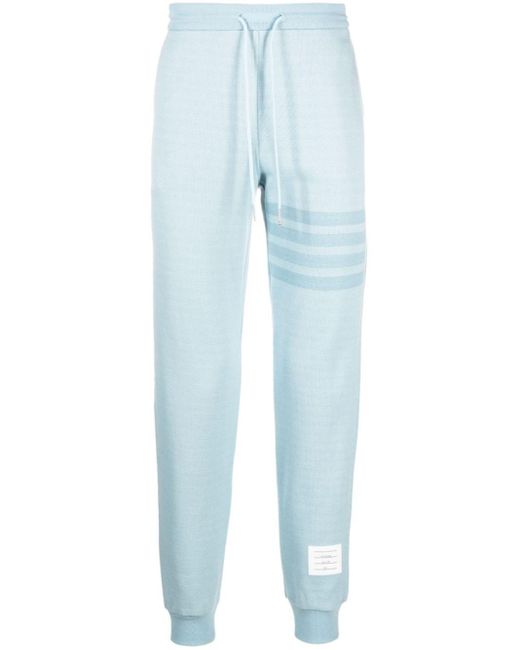 Pantalon de jogging à détails 4 bandes signature Thom Browne pour homme en coloris Blue