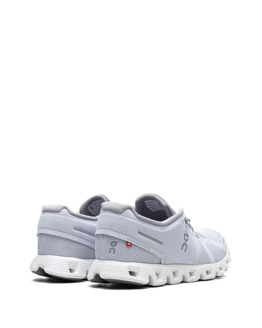 On Shoes White Cloud 5 "Heather/Fossil" Sneakers