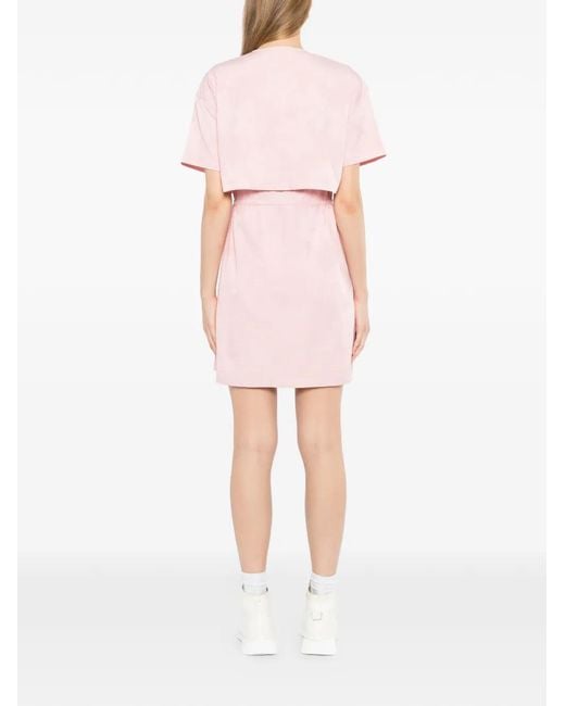 SPORT b. by agnès b. Pink Short-Sleeves Mini Dress