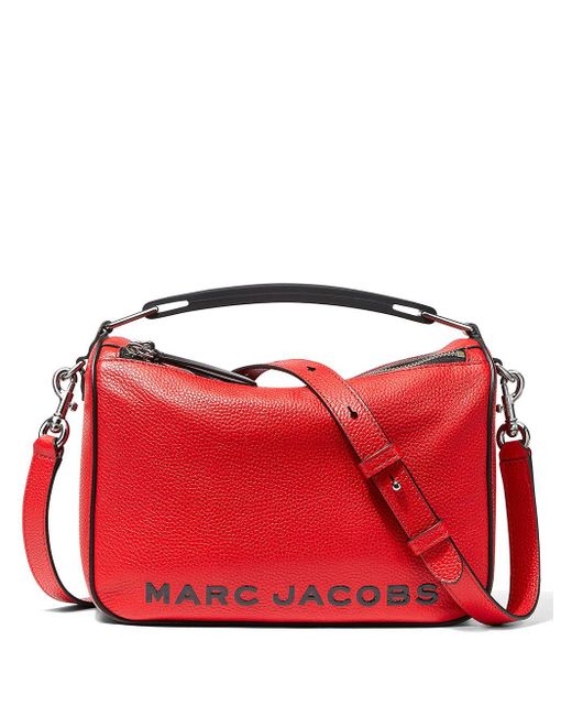Marc Jacobs Leather The Soft Box 23 Crossbody Bag in Red Save 18 Lyst