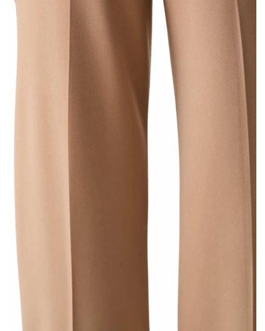 Joseph Ribkoff Natural Pressed-Crease Straight-Leg Trousers