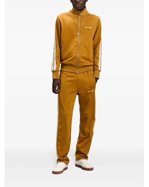 Palm Angels Yellow Logo Track Jacket for men
