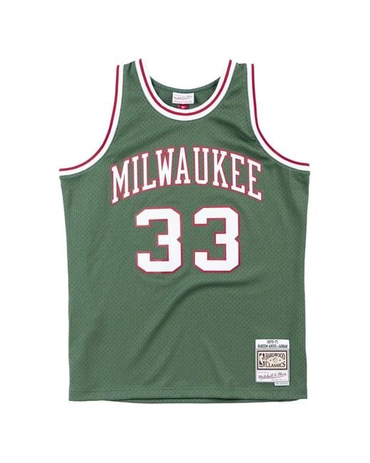 Mitchell & Ness Green X Nba Kareem Abdul-Jabbar Swingman Jersey for men