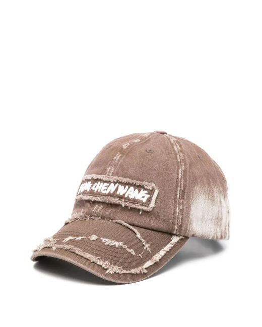 Feng Chen Wang Pink Denim Baseball Cap for men
