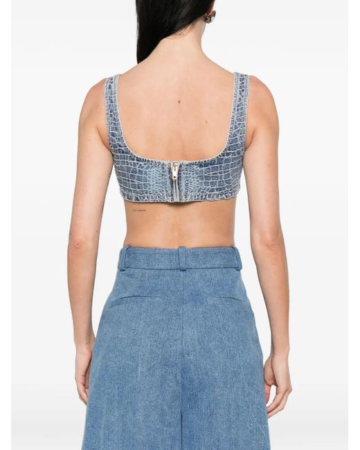 Self-Portrait Blue Chemise En Jean