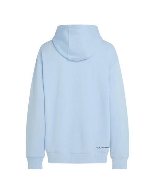 Karl Lagerfeld Blue Ikon Choupette Hoodie