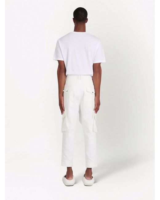 Vaqueros Cargo Ajustados Balmain de hombre de color White