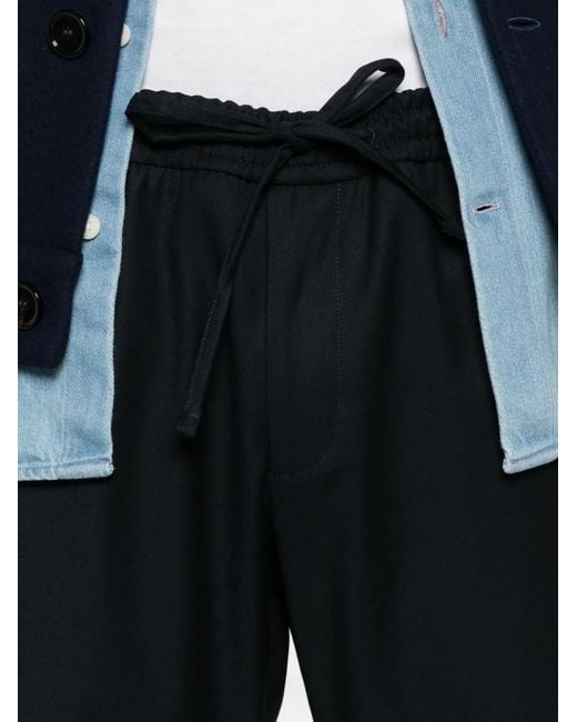 Michael Coal Blue Mc Adam Drawstring Trousers for men