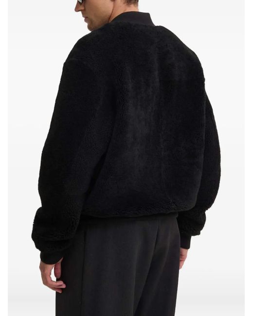 IRO Black Zip Bomber Jacket for men