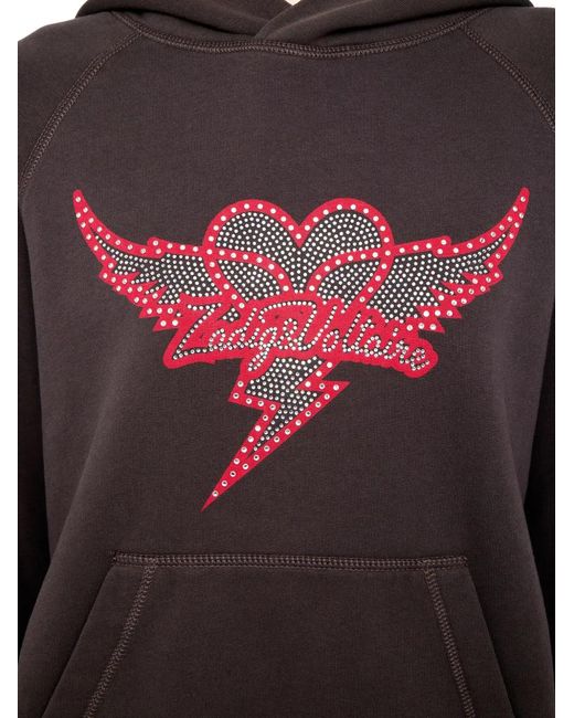 Zadig & Voltaire Gray Georgy Embellished Sweatshirt