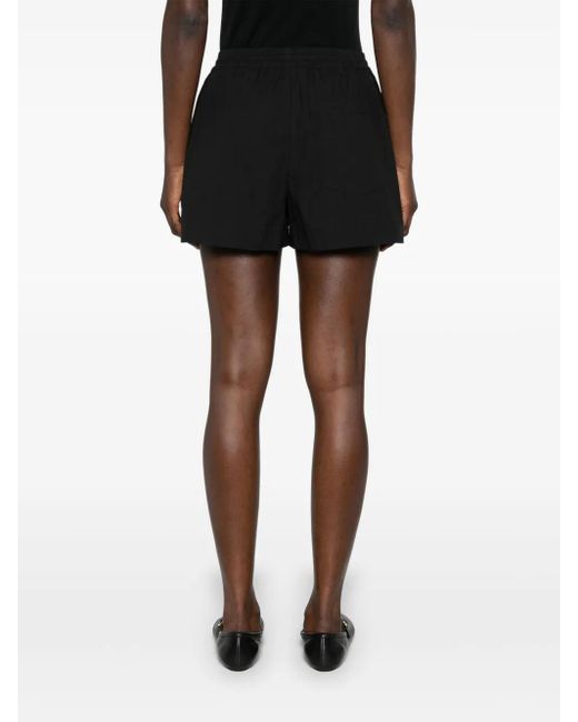 Matteau Black Shorts Aus Bio-Baumwolle