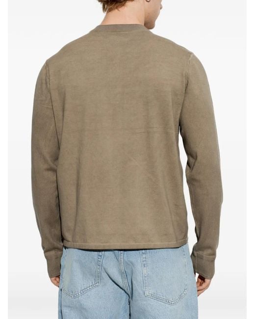 Rag & Bone Natural Button-Fastening T-Shirt for men