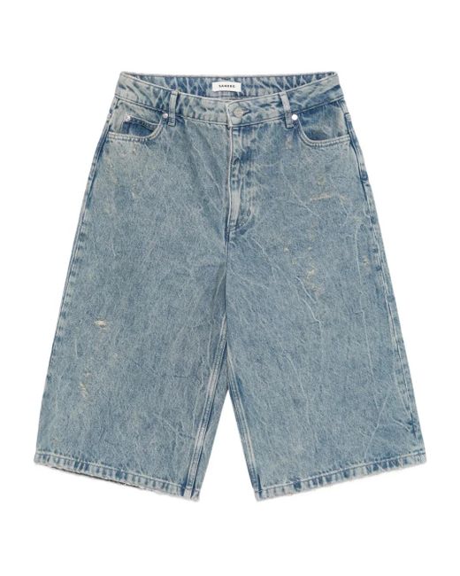 Sandro Denim Shorts in het Blue