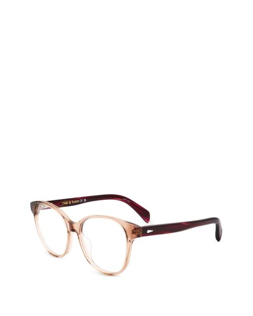 Rag & Bone Natural Round-Frame Glasses