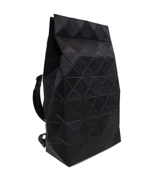Issey Miyake Black Geometric-Pattern Backpack