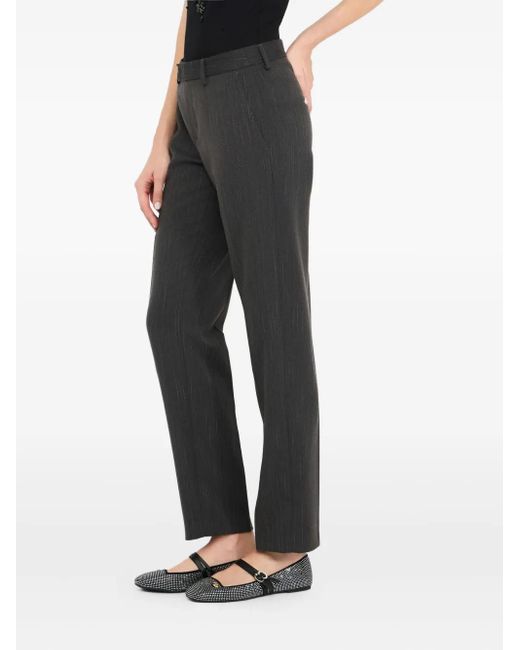 Liu Jo Gray Hose mit Nadelstreifen
