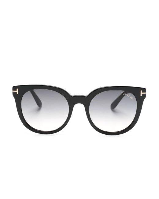 Tom Ford Black Moira Round-frame Sunglasses