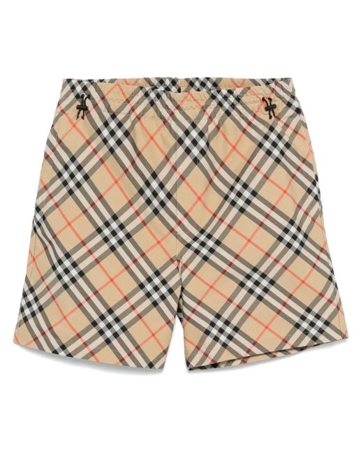 メンズ Burberry チェック ショートパンツ Multicolor