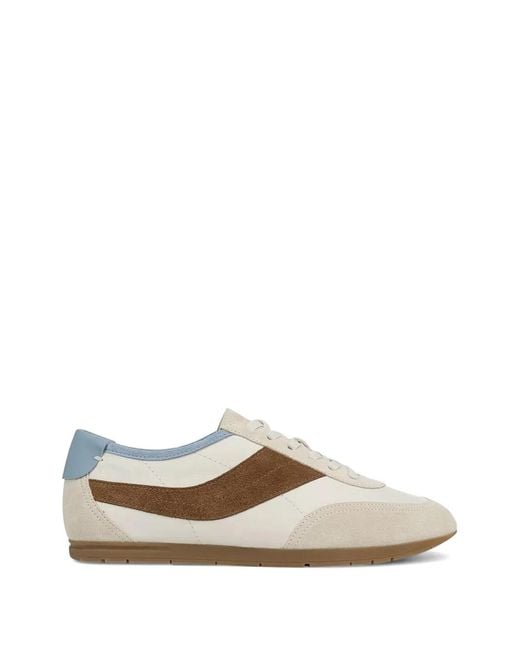 Vince White La Runner Leather Sneakers