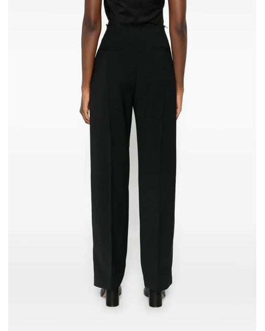 Entire studios Black Zerobound Raw-Edge Trousers