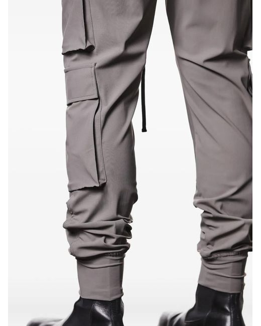 Thom Krom Gray Drawstring Cargo Pants for men