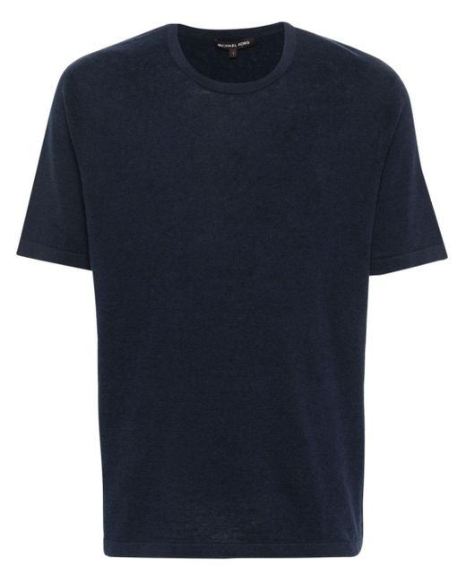 T-shirt en maille à manches courtes Michael Kors pour homme en coloris Blue