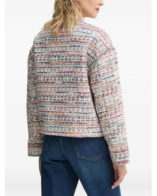 Munthe White Tweed Double-Breasted Top