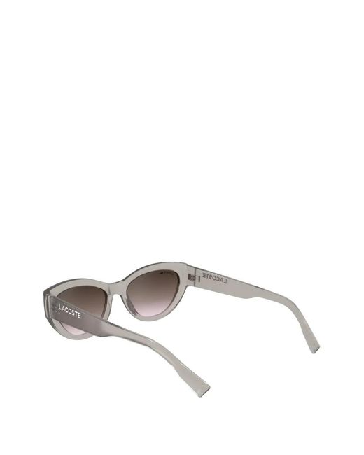 Lacoste Gray Cat-Eye Full-Rim Sunglasses