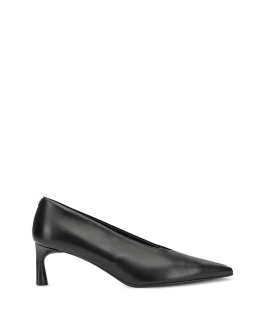Halmanera Gray Pointed-Toe Pumps