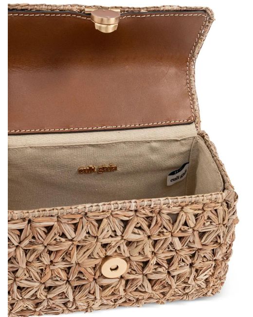 Cult Gaia Metallic Raffia Tote Bag