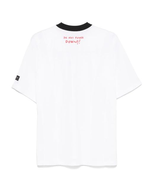 Coperni White Zipper Neck T-Shirt for men