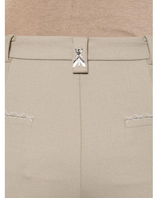 Patrizia Pepe Natural Straight-Leg Trousers