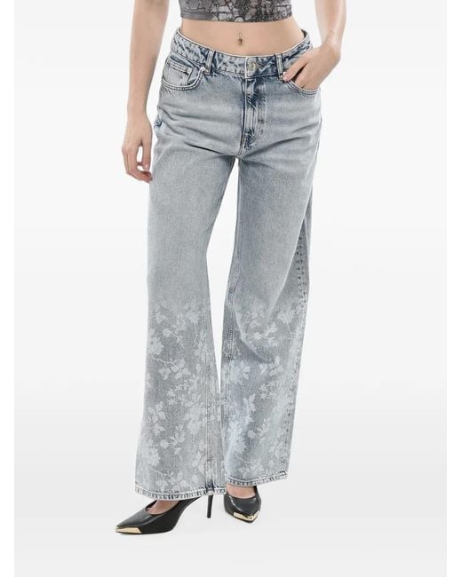 Holzweiler Blue Floral-Print Jeans