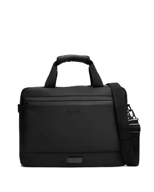 Porte-Documents À Anses Dessus Tommy Hilfiger pour homme en coloris Black