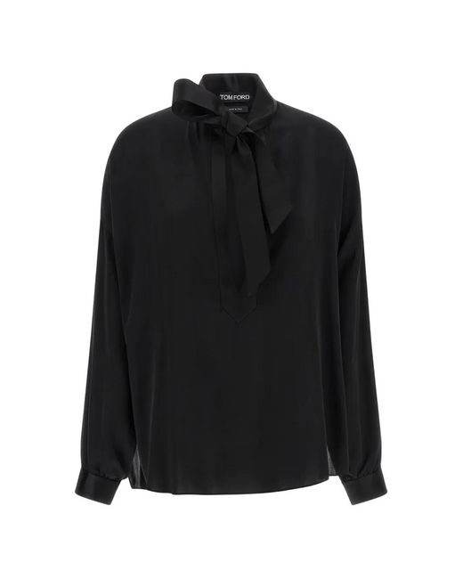 Tom Ford Black Silk Blouse