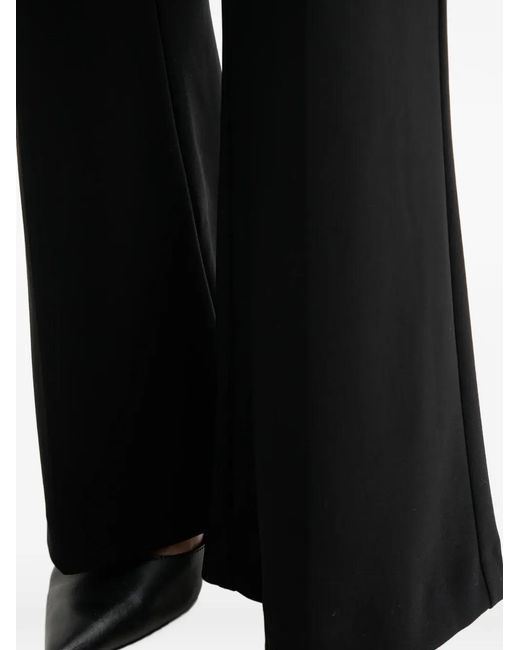 Joseph Ribkoff Black Elasticated-waist Flared Trousers