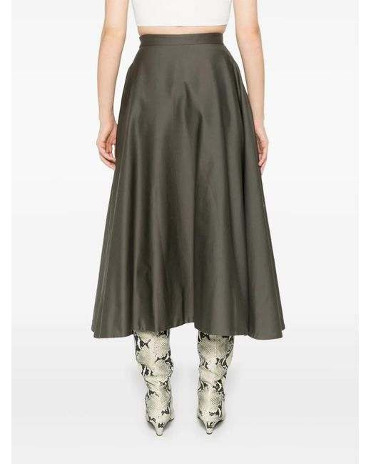 Blanca Vita Gray Gengy Midi Skirt