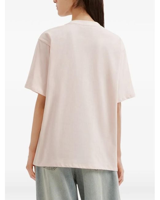 B+ AB Pink Charm-Print T-Shirt