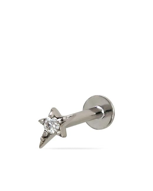 Lark & Berry Metallic 14Kt Mini Shooting Star Diamond Stud Earring
