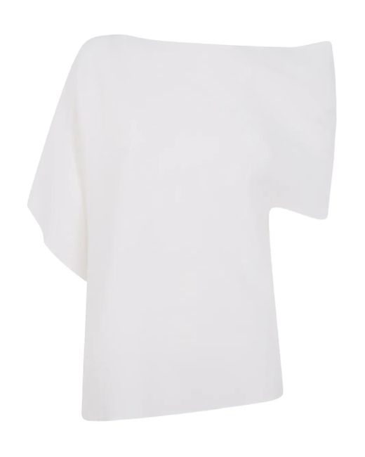 Liviana Conti アシンメトリー Tシャツ White